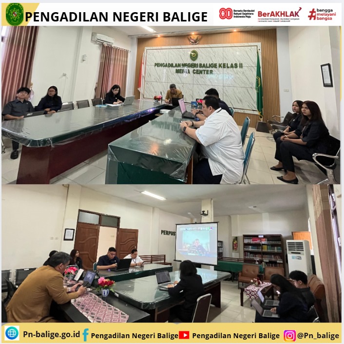 Pengadilan Negeri Balige mengikuti Acara Perisai Badilum episode ke-9 secara daring Pengadilan Negeri Balige mengikuti Acara Perisai Badilum episode ke-9 secara daring